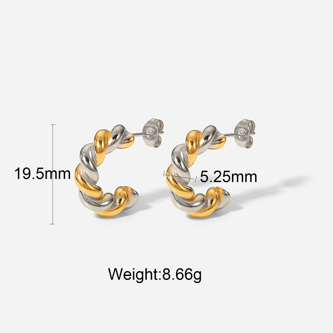 18k gold plated earrings