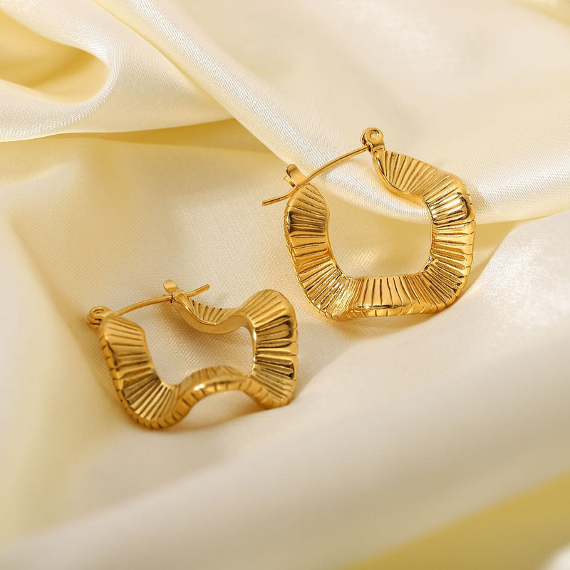 18k gold plated earrings