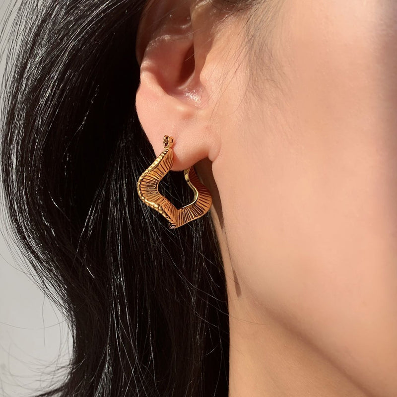 18k gold plated earrings