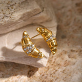 18k gold plated earrings