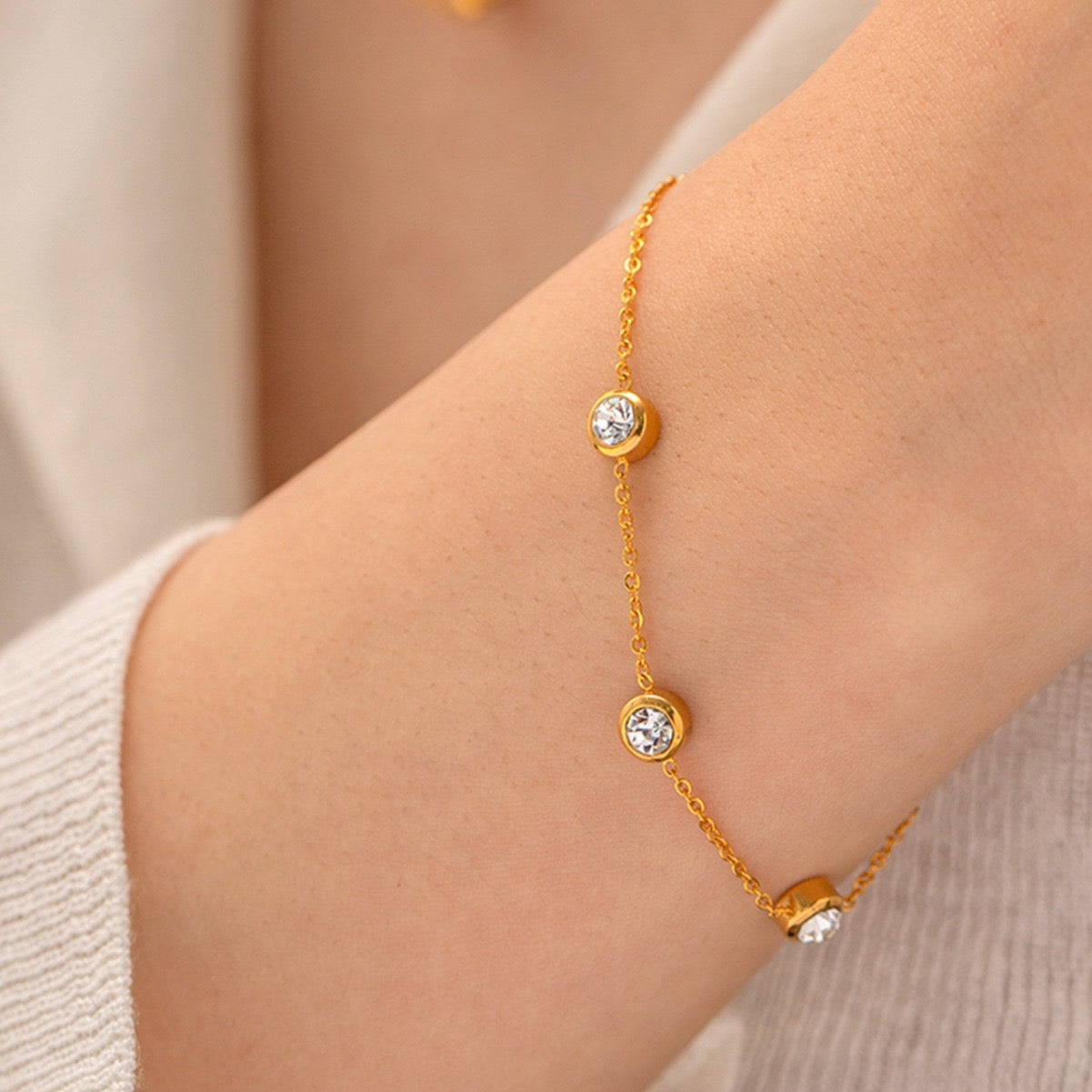 18k gold plated bracelet