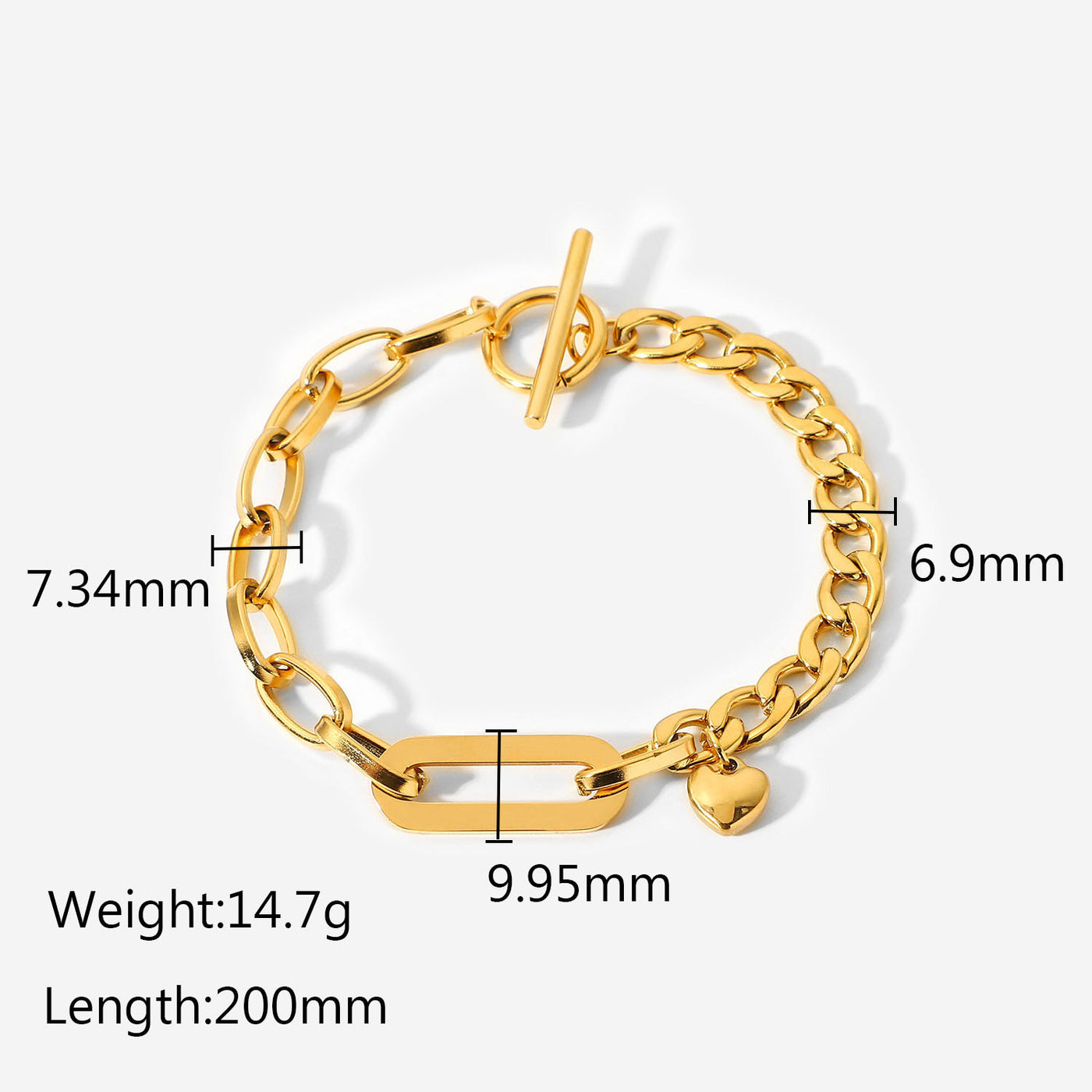 18k gold plated bracelet