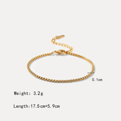 18k gold plated bracelet