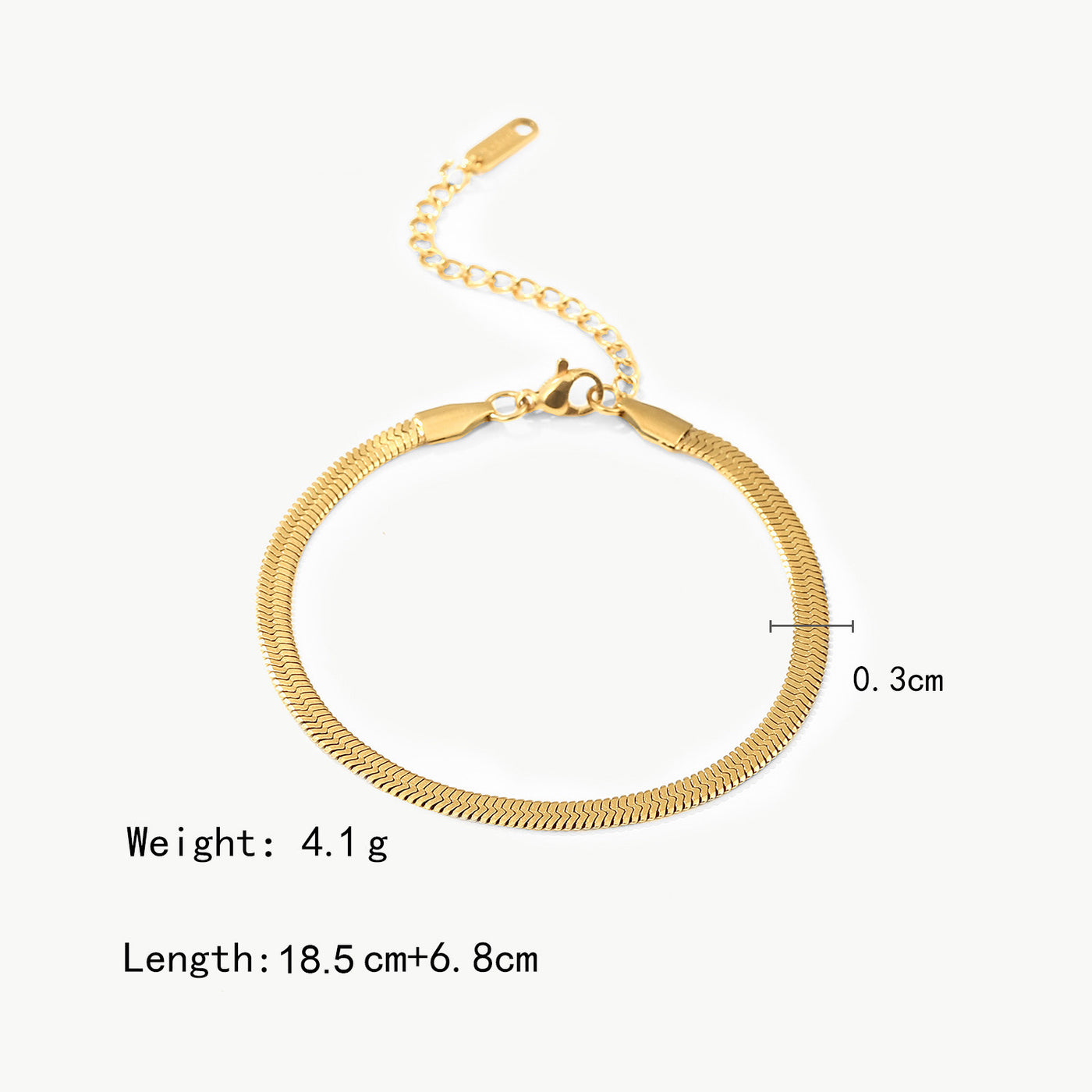 18k gold plated bracelet