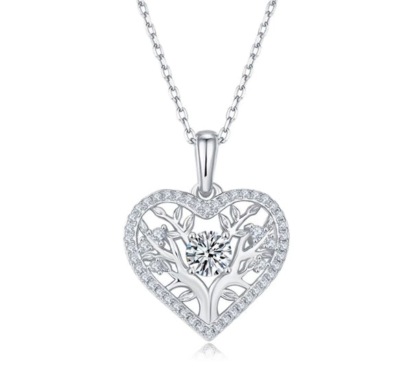 Moissanite necklace-Tree of life