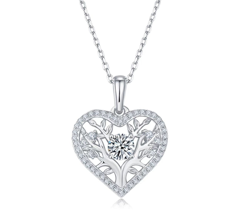 Moissanite necklace-Tree of life