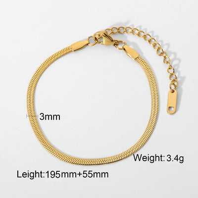 18k gold plated bracelet