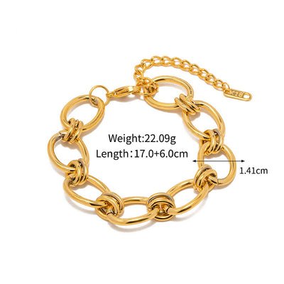 18k gold plated bracelet