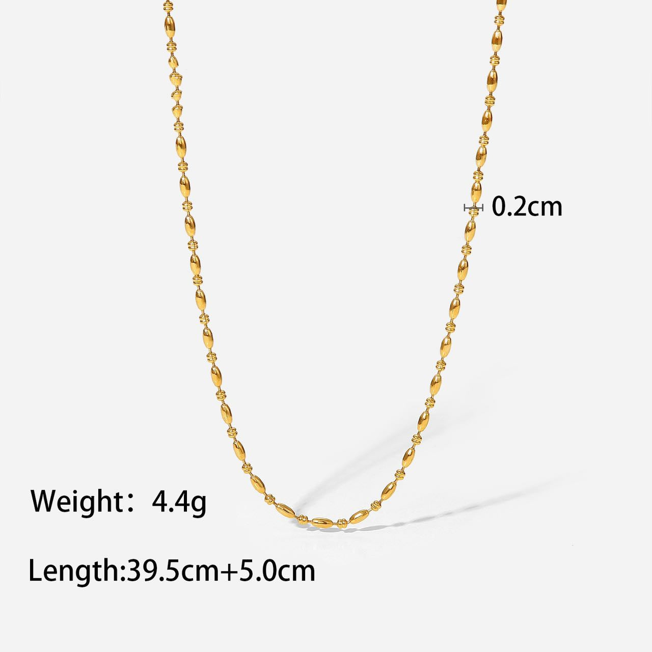 18k gold plated necklace