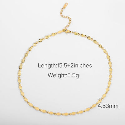 18k gold plated necklace