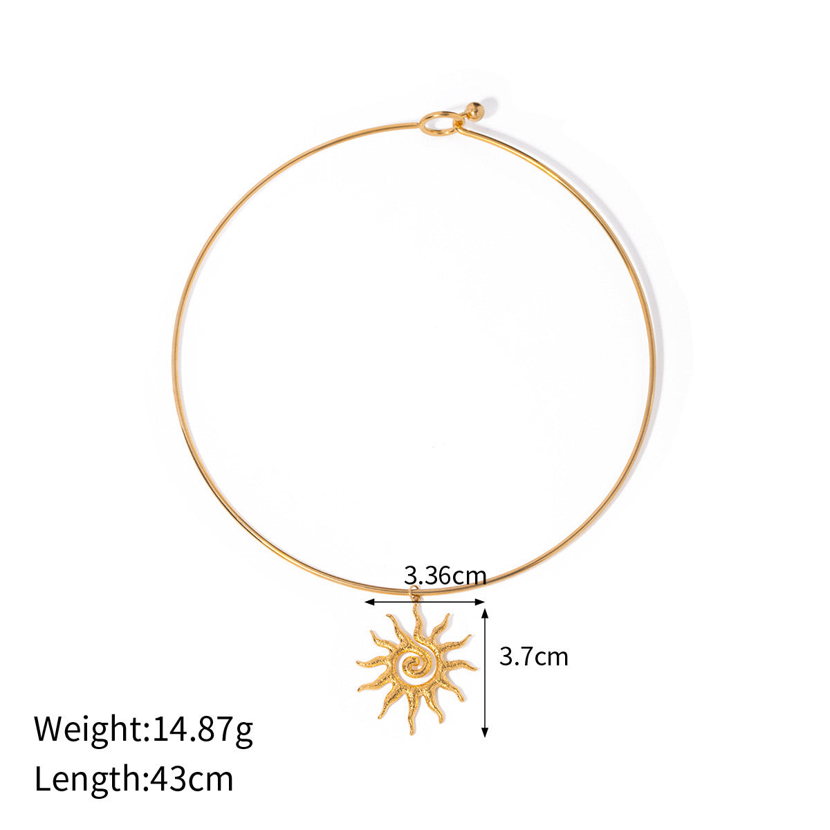 18k gold plated necklace