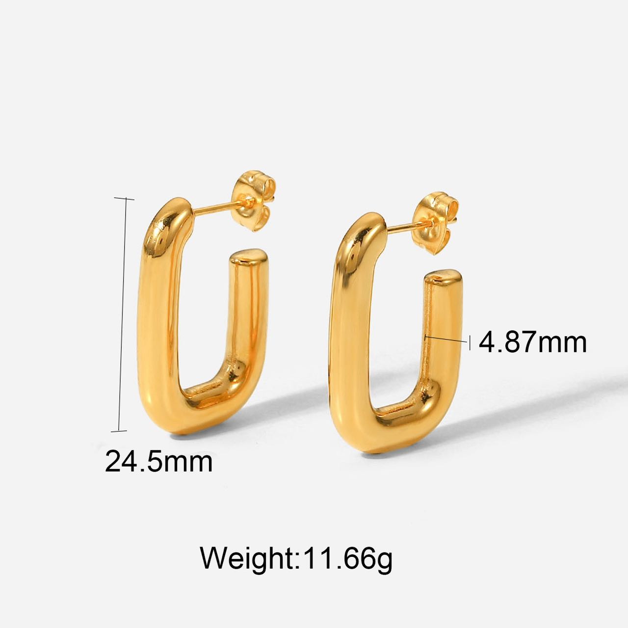 18k gold plated earrings