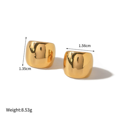 18k gold-plated clip earrings