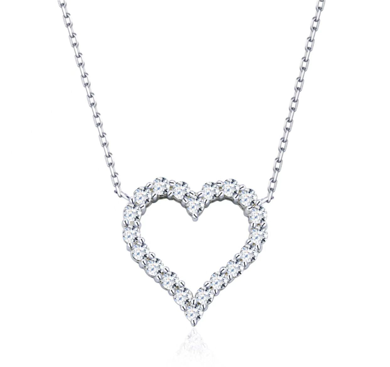 Moissanite necklace-Love Series