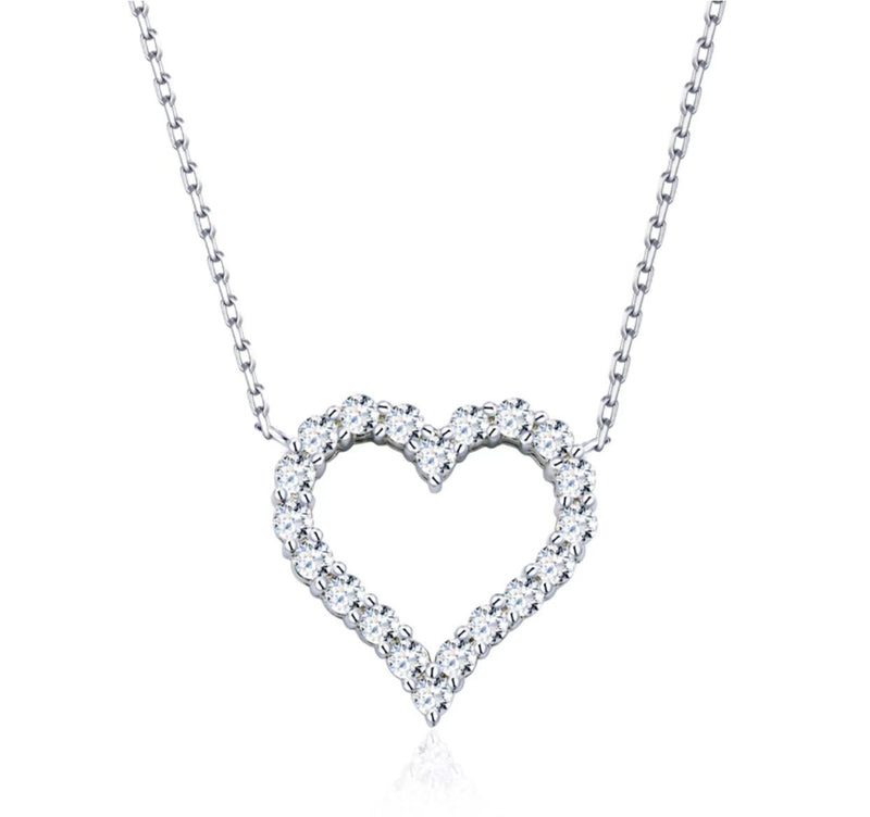 Moissanite necklace-Love Series