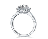 1.5CT Shining Sunflower Moissanite Ring