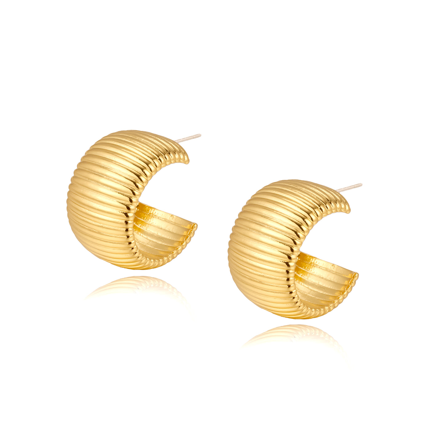 Vintage 18k Gold Plated Earrings