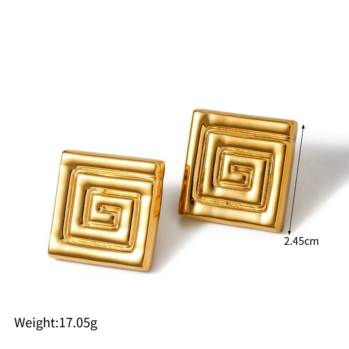 18k gold plated earrings