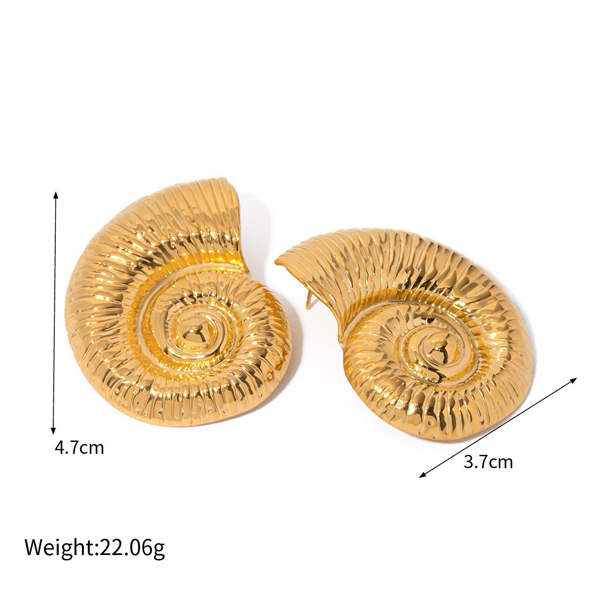 18k gold plated earrings