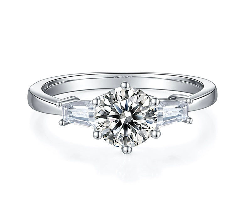 1CT D-Color Classic Moissanite Ring