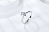 1CT 4-Prong Moissanite Ring Customizable Exclusive Name
