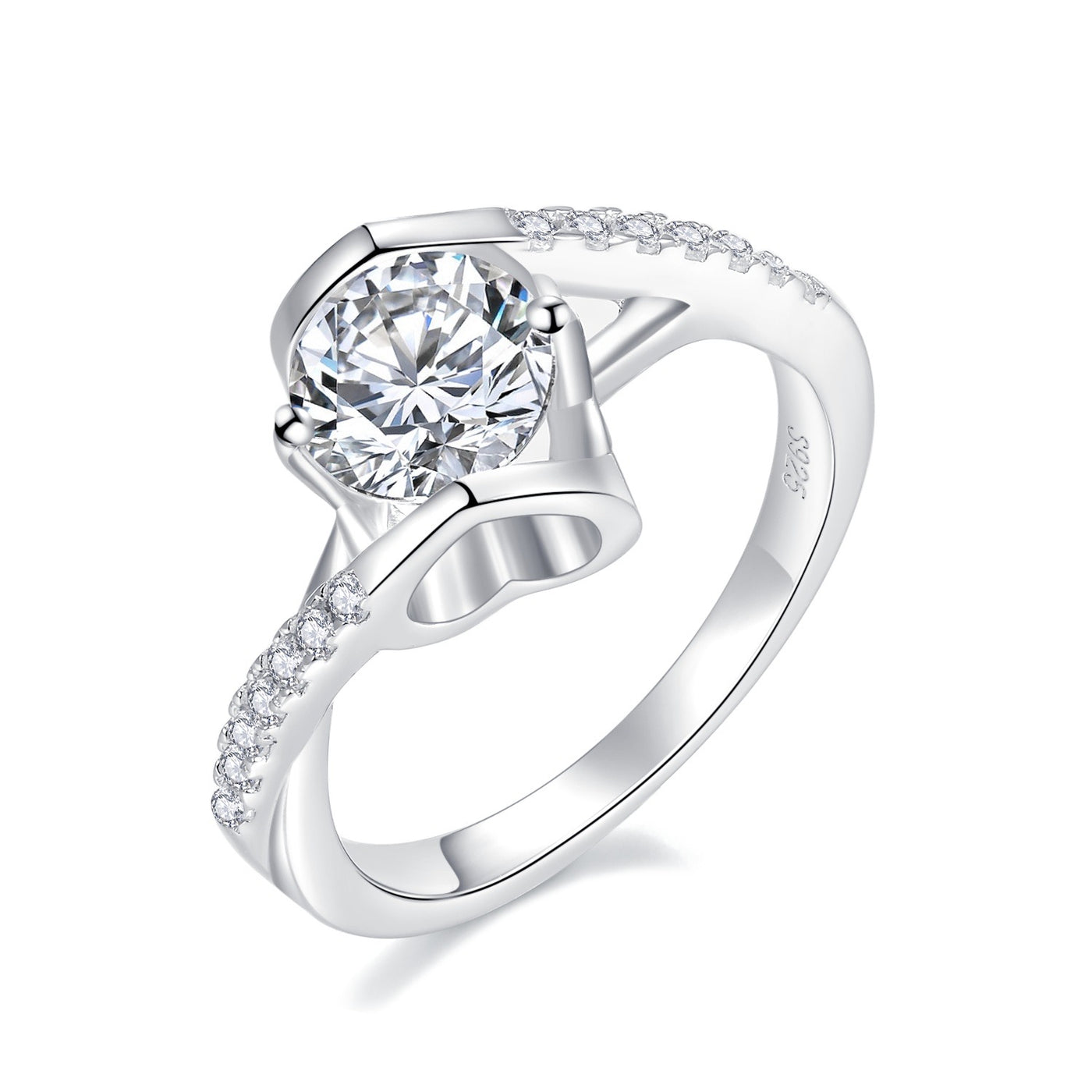 1/2CT Love Around Shiny Moissanite Ring