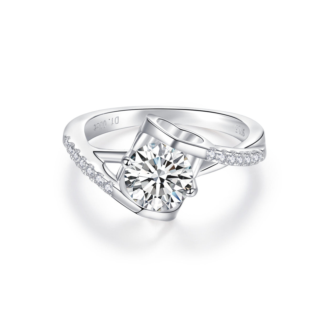 1/2CT Love Around Shiny Moissanite Ring