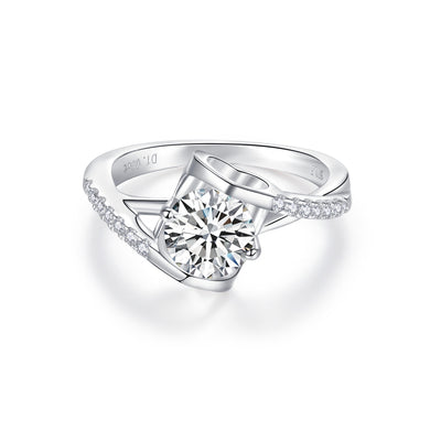 1/2CT Love Around Shiny Moissanite Ring