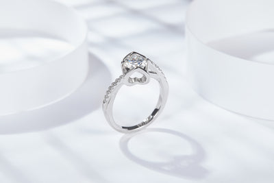 1/2CT Love Around Shiny Moissanite Ring