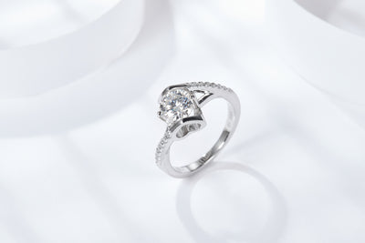 1/2CT Love Around Shiny Moissanite Ring