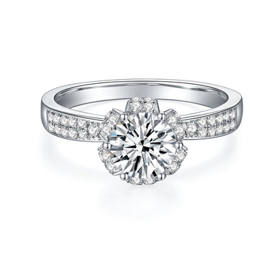 1/2CT Moissanite Ring For Princess Customizable Exclusive Name