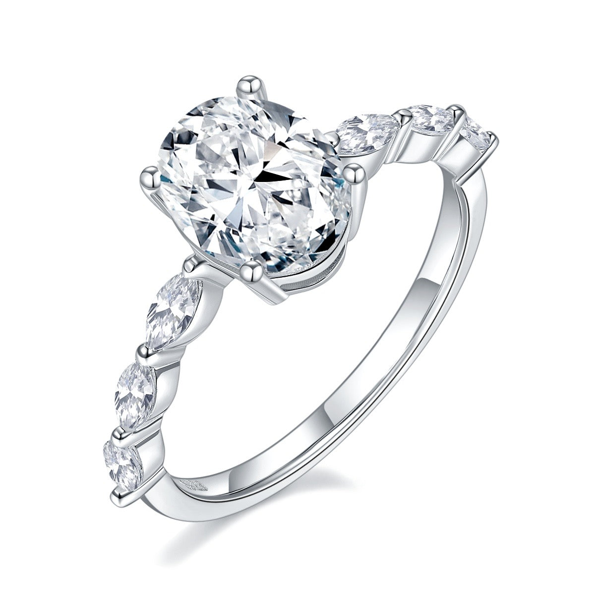 2CT Moissanite Ring For Queen And Princess Customizable Exclusive Name