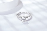 1/1.5/2CT Sparkling Moissanite Ring Customizable Exclusive Name