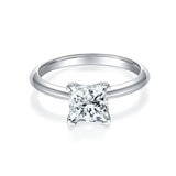 1.2CT Square Moissanite Ring  For Princess Customizable Exclusive Name