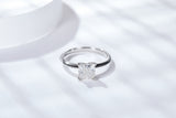 1.2CT Square Moissanite Ring  For Princess Customizable Exclusive Name