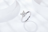 1.2CT Square Moissanite Ring  For Princess Customizable Exclusive Name