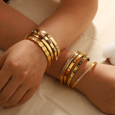 Girls' gold bracelet-18k gold plated