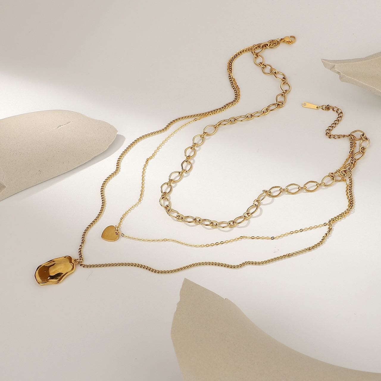 18k gold plated necklace