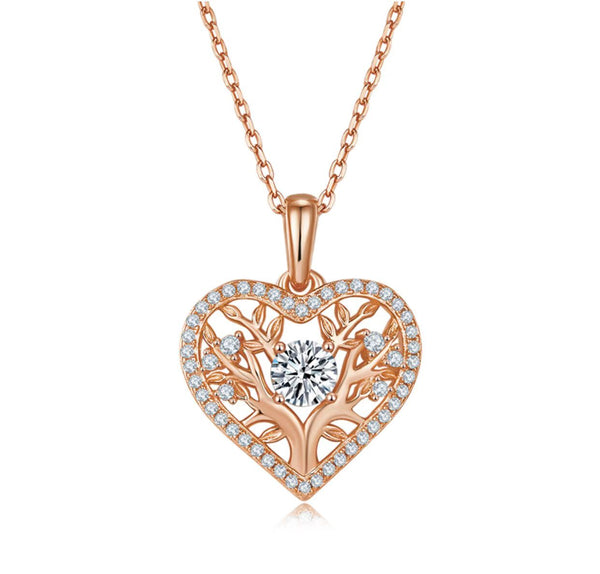 Moissanite necklace-Tree of life